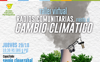 Portada: Taller Virtual “RADIOS COMUNITARIAS FRENTE AL CAMBIO CLIMÁTICO”