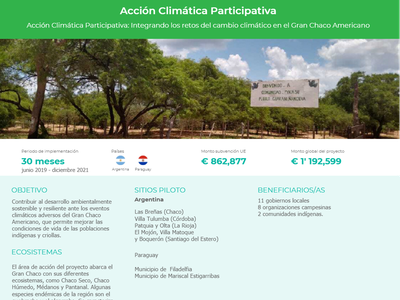 Resumen Ejecutivo del Proyecto Acción Climática Participativa