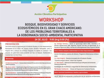 Workshop “Bosque, Biodiversidad y Servicios Ecosistémicos en el Gran Chaco Americano"